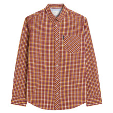 (S, Red) Ben Sherman Mens Signature House Check Long-Sleeved Shirt