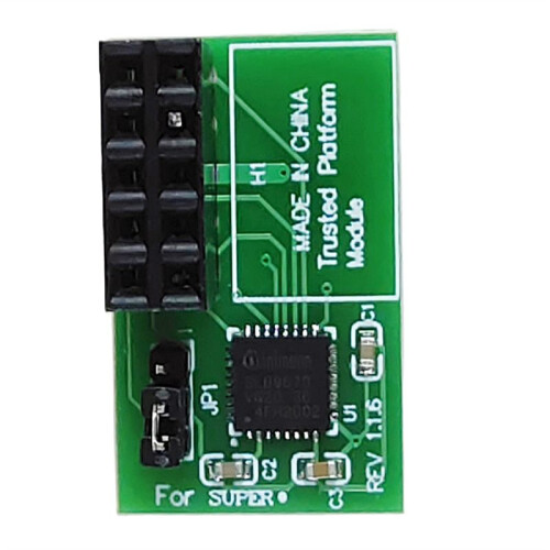 1 PC 10 Pin SPI TPM 2.0 Module Trusted Platform for  AOM-TPM-9670H 2