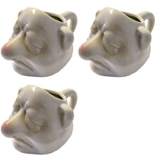 3X Bogey Egg Separator, Snot-Nose, Ceramic Egg Yolk Separator, Funny Kitchen Gadgets for Bakery, Camping, Household