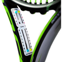 Scoring Right Portable Tennis Racket and Padel Scorekeeper, Easily Mounted Small Score Board to Keep Score of Points, Games, and Sets, Lightweight Mi