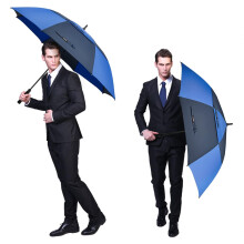 G4Free 55/63/69/72/80 Inch Golf Umbrella Windproof Double Canopy Extra Large Oversize Automatic Open Waterproof Umbrellas(Dark Blue and Sapphire, 69