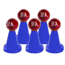 22YardsPro Cricket Batting Tee – Durable Plastic Practice Stand for Cricket Training & Coaching – Stable Design for Indoor & Outdoor Use – Light