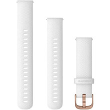 Garmin Quick Release Bands (18mm), suitable for selected Forerunner-,Venu- and vívoactive smartwatch series, Original accessory, Silicone, White with