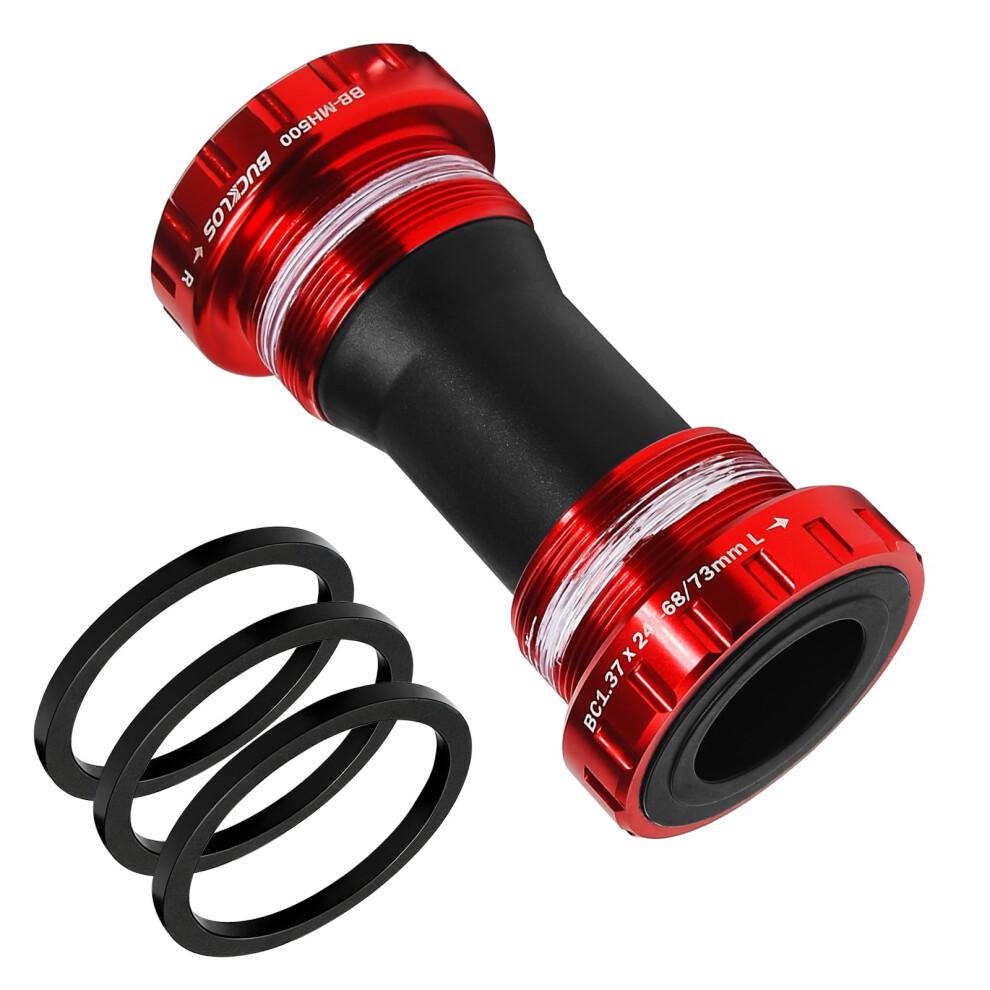 Photos - Bottom Bracket AEYINO Threaded  English BSA 68-73mm Steel Bearings Bike BB  for 24mm Hollowtech Crankset for mo