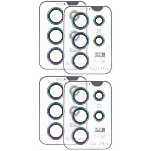 4Sets Kameraobjektiv Schutzglas Schutzfolie Hartglas Mehrfarbig 1