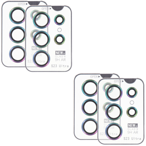 4Sets Kameraobjektiv Schutzglas Schutzfolie Hartglas Mehrfarbig 2