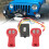 2X Wireless Electric Winch Remote Control Kit Relay Winch Control System Universal Handheld 3