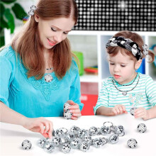 150st Discobal Sleutelhanger, Spiegel Discobal Bulk Sleutelhanger Feestartikelen voor Jaren 70 80 Disco Feestartikelen