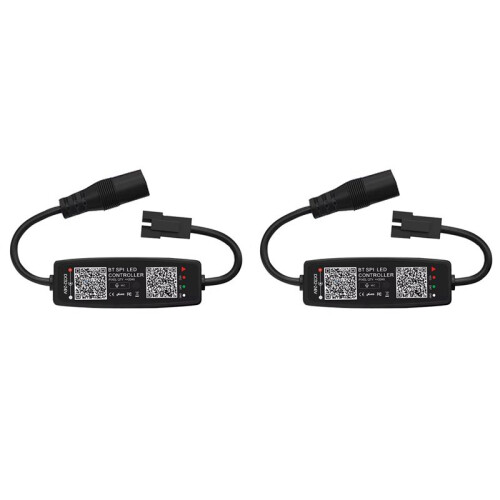 2X WS2812B LED Controller  APP Control Music Controller for SK6812 WS2811 LED Pixel Light Strip  12V-24V