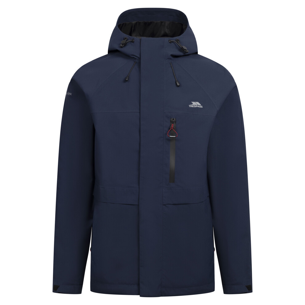 Trespass (L, Navy) Mens Carnish Waterproof Jacket Blue,Multicoloured