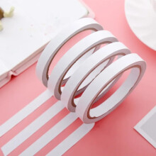 (4pcs) New 120cm*1cm Double-sided Tape White Super Strong Double-sided Tape DIY Handbook Sticker Notebook Decoration Student Supplies