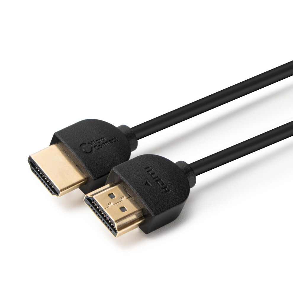 Microconnect Hdmi 2.0 Ultra Slim 2M Black 5704174060901