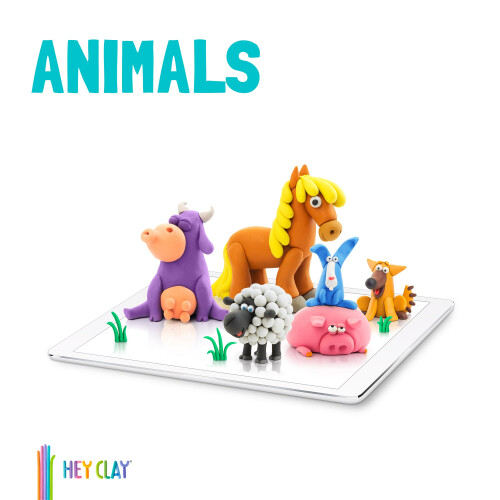 Hey Clay Air-Dry Clay - Animals 1