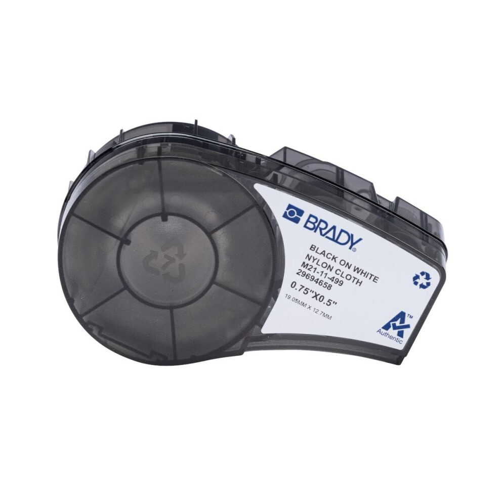 Brady Nylon Cloth Labels For M210/M211 Portable Label Printer 12.7 X 19.05 Mm 888434558386