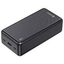 Schwarze externe Batterie - Sandberg - 27000 mAh - 145 x 68 x 39 mm - Li-Ion-Batterie - USB-A - USB-C