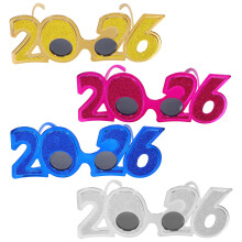4Stk Kunststoff Neujahrsbrillen 2026 Partybrille Für Feiern
