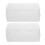 2Pcs White PP Waterproof Electrical Box Outdoor Power Strip Cover Case 1