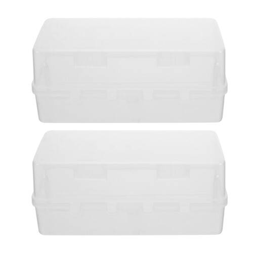 2Pcs White PP Waterproof Electrical Box Outdoor Power Strip Cover Case