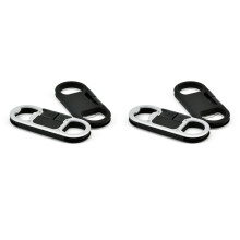 2Stk USB Kabel Mit Flaschenöffner Schlüsselring Schwarz