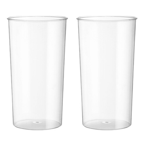 2Stk Transparente Pflanzenbehälter Robuster Kunststoff Blumenständer