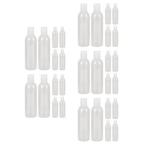 30Pièces Flacons Lotion Voyage Transparent Plastique Pression Étanche
