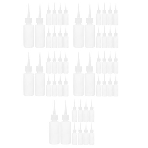 100Pièces Bouteilles Doseuses Transparentes Rechargeables Pour Colle