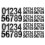 Stickers Numéros Étanches Adhésifs Pour Adresse Maison Noir 1