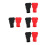 4Paires Caps Terminal Batterie PVC Isolation Étanche Auto 1