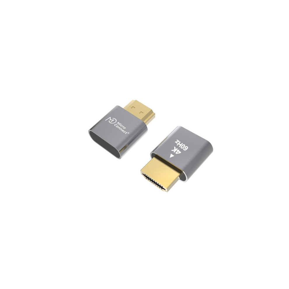 Microconnect Universal Virtual Emulator 4K Adapter Hdmi Dummy Black 5704174329336