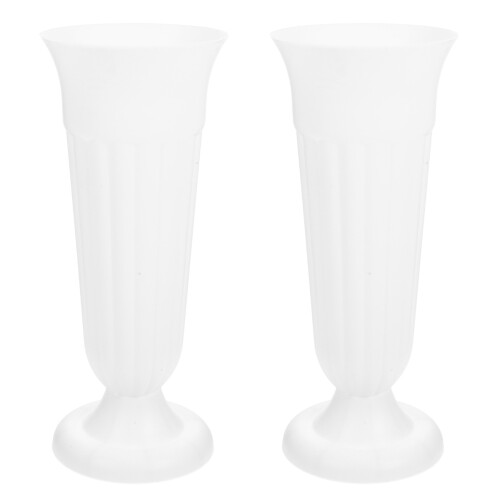2Pièces Vases De Tombeau En PP Pour Fleurs Sèches