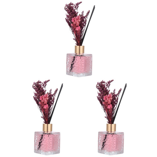 3Pièces Huile Rose Diffuseur Floral