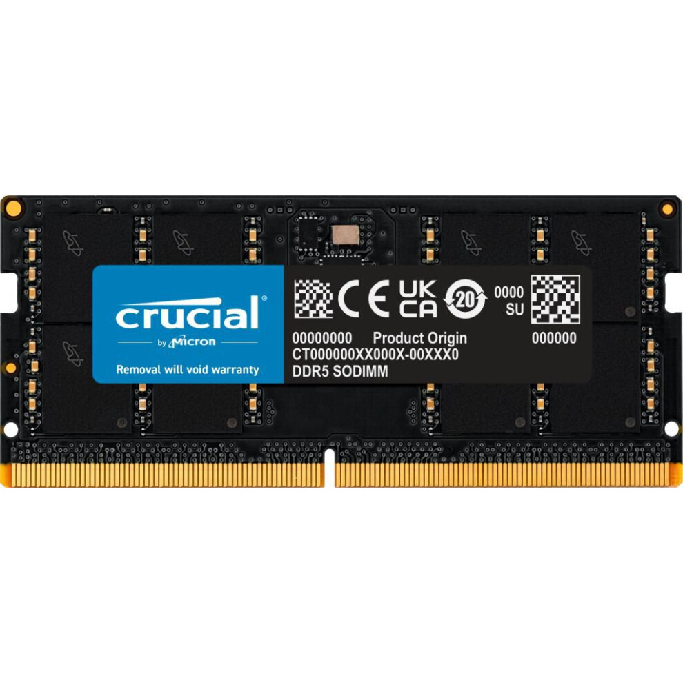 Crucial 64 Gb Ddr5 5600 Mhz So-Dimm 1.1 V