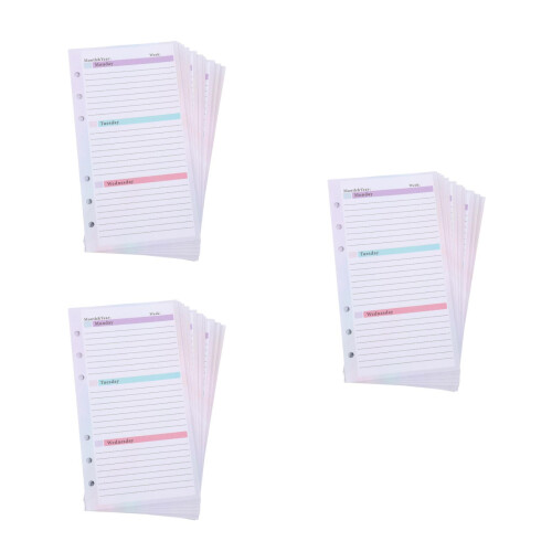 162Feuilles -Notes Hebdomadaire Spirale Pour Maison