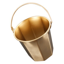 1Seauaupoignémétalliquegoldpourstockageoeaunombreuxusages