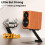 2X Desktop Speaker Stand Mount Studio Monitor Riser Support with Vibration Absorption Pad Mount 3