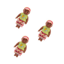 3Pcs Reborn Baby Dolls Lifelike Vinyl Small Dolls Toy