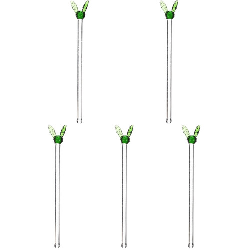 5Pcs Transparent Coffee Stir Sticks Ideal for Coffee Bars