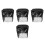 4Pcs Clear PVC Moving Head Light Rain Covers Multi Color Stage Shield 1