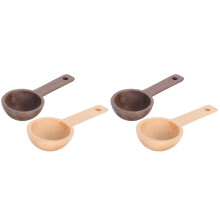 4Pièces Cuillères Bois Légères Pour Café Thés Assaisonnements