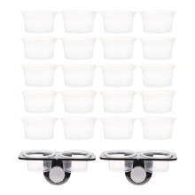 2Sets Praktische Reptil Futter- & Wasserschale Saugnapf