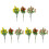 9Pièces Décor Branches Fruits Assorties Maison Restaurant 1