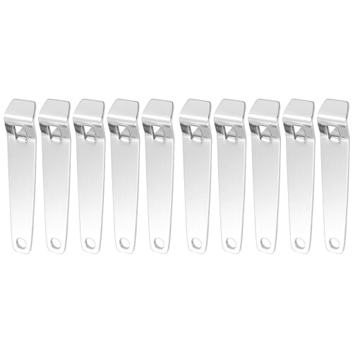 10Pièces Mini Ouvre-Flacon Réutilisable Portable Argent
