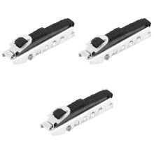 3Pcs Black Guitar Capo Clip on Acoustic Electric Tuner for 6 String