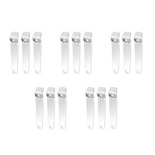 15Pcs Silver Stainless Steel Mini Vial Opener Portable Bottle Cap Tool