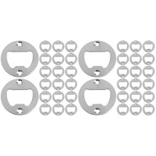 40Pcs DIY Bottle Opener Accessories Silver Iron Opener Inserts