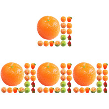 64Pcs Miniature Fake Fruit Props for Photography and DIY Craft Decor