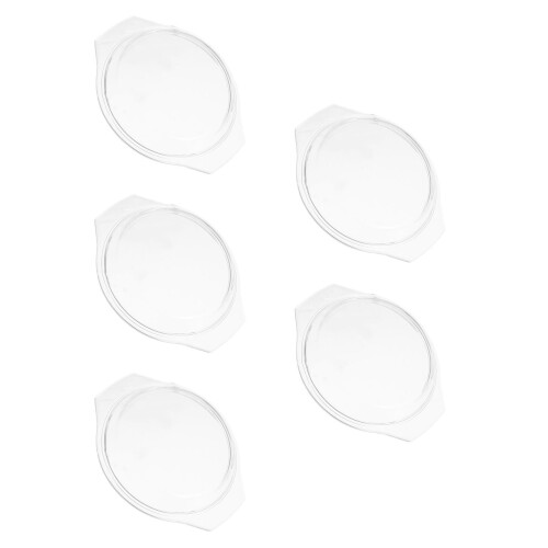 5Pièces Couvercles Micro-Ondes Verre Transparent Protège Repas Four