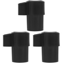 3Pcs Black Saxophone End Plugs ABS Alto Sax End Covers