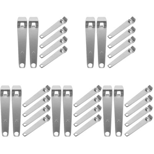 30Pcs Lightweight Stainless Steel Vial Breakers Mini Bottle Openers
