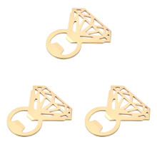 6Pcs Bottle Opener Metal Alloy Beige Comfortable Handle